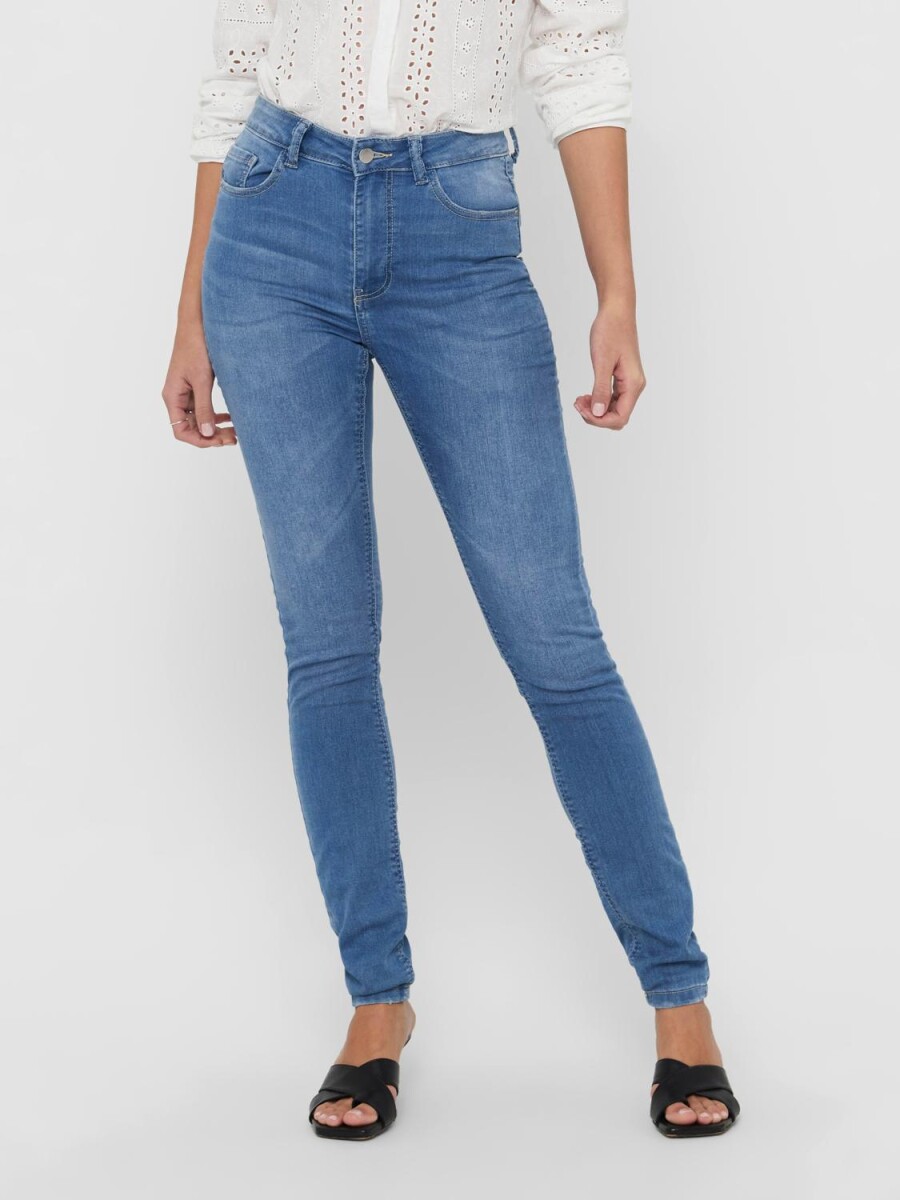 Jeans New-nikki Súper Skinny - Light Blue Denim 