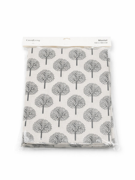 MANTEL ESTAMPADO BLANCO