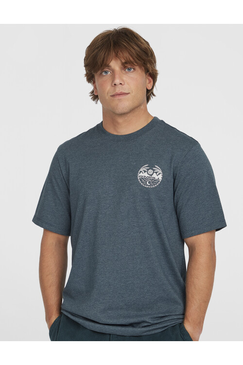 Remera O'Neill Circle Back Print Steel Azul Remera O'Neill Circle Back Print Steel Azul