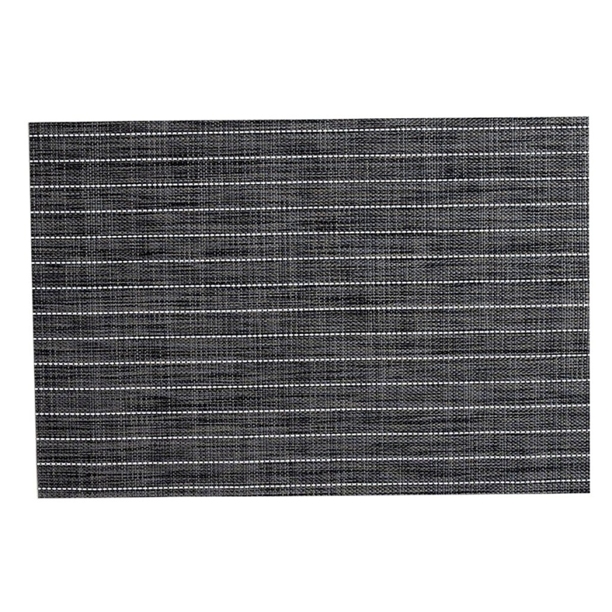 INDIVIDUAL PVC RAYAS BLANCAS 45x30CM GRIS 