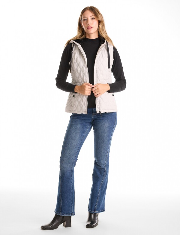 Chaleco Abrigo Capitoneado GRIS