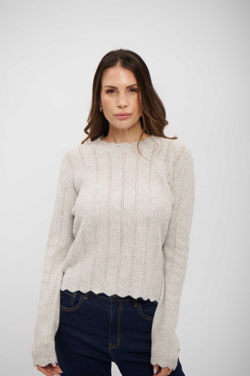 BUZO ELVA - GRIS CLARO 