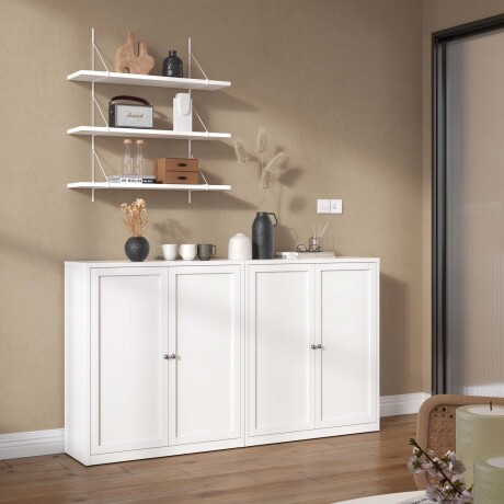 APARADOR 4P METAL BLANCO OLIVIA