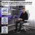 Silla de escritorio Oficina Sillon Ejecutiva Ergonomica Apoyabrazos Regulables IMBACK Color Blanco Silla de escritorio Oficina Sillon Ejecutiva Ergonomica Apoyabrazos Regulables IMBACK Color Blanco