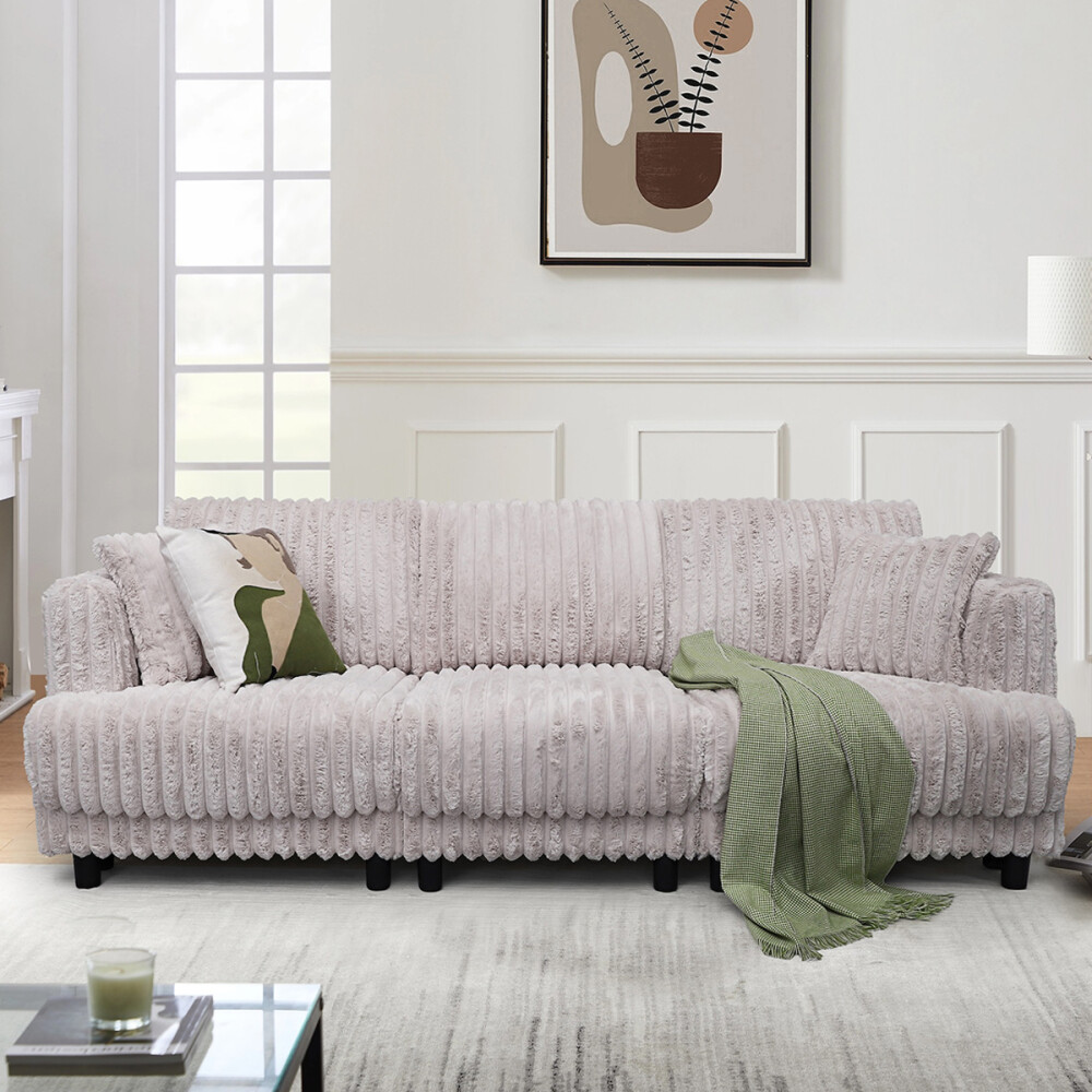 SOFÁ SILLÓN 3 CUERPOS color beige