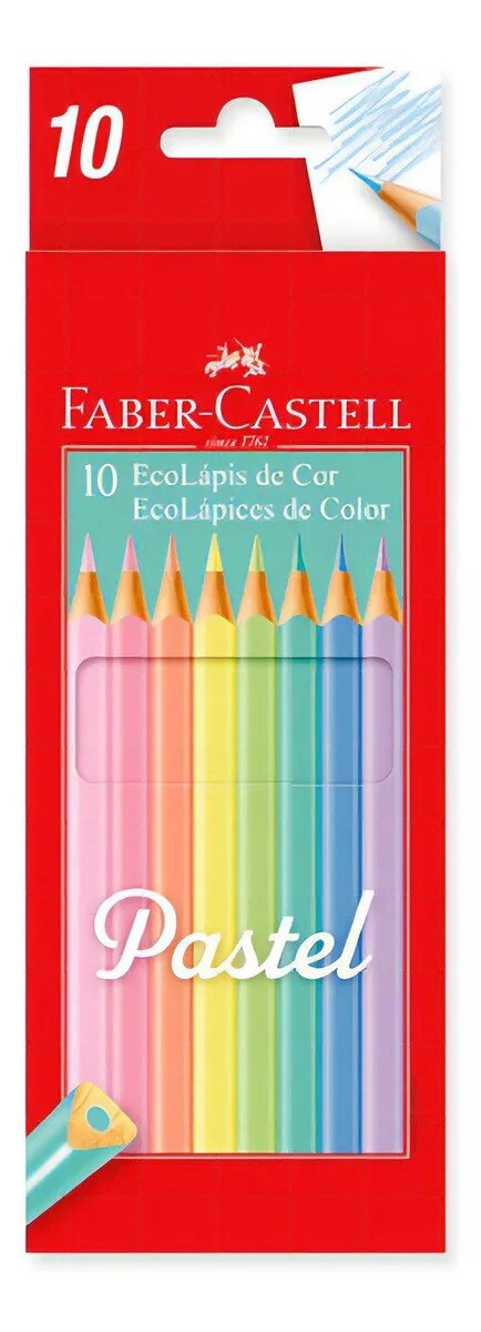 Lápices de Colores Pastel Faber-castell X10 