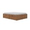 Cama Madera Maciza Con Cajones - Queen - Linea beauty Amendoa
