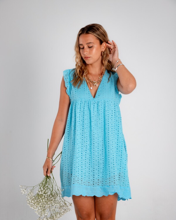 Vestido Ambar celeste