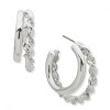 Aro Pe 32Mm Double Hoop Pst Crystal