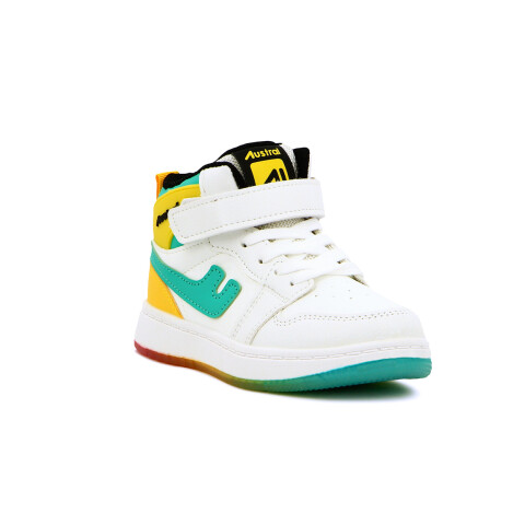 Bota de Niño/a Austral Raptor A Acordonada con Velcro Multicolor-Amarillo