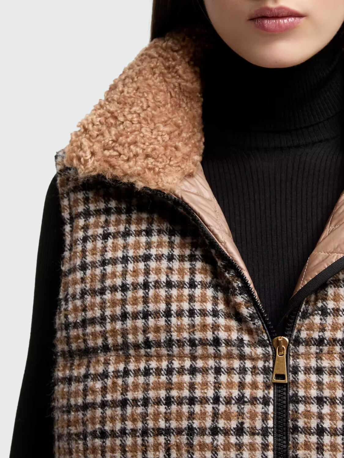 MONCLER - Chaleco Acolchado de Lana Touvet F92