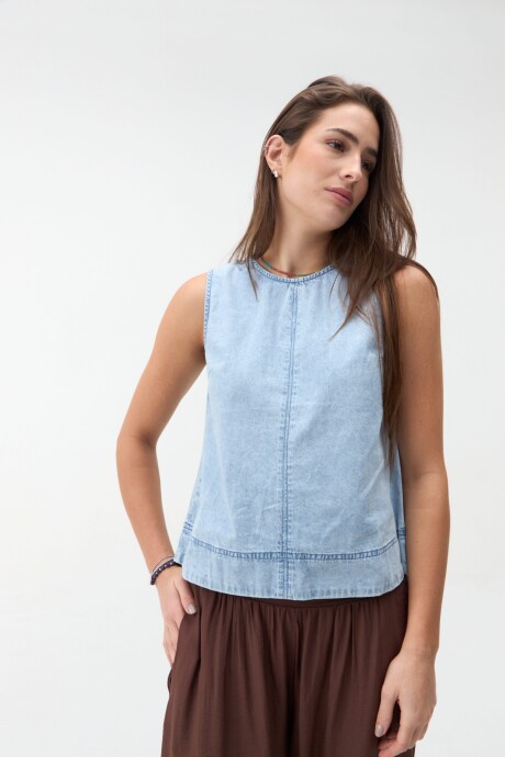 Blusa Denim Jania Blusa Denim Jania