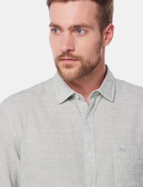 CAMISA DE LINO Menta