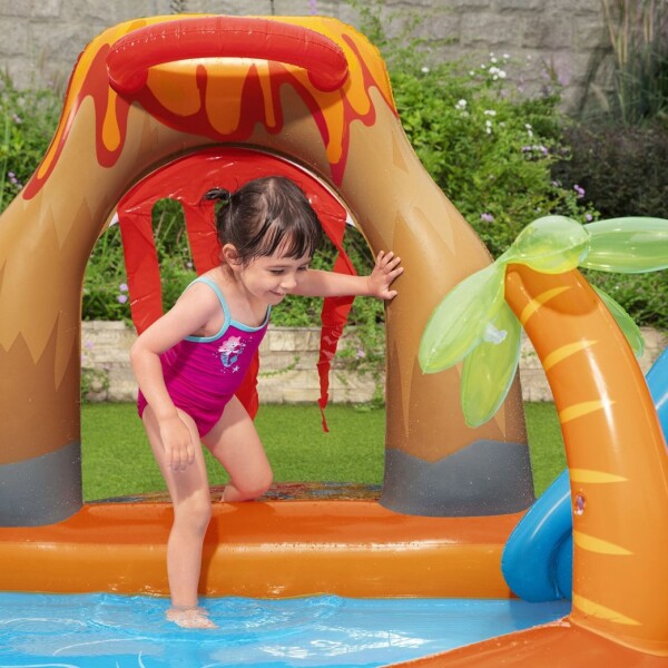 Piscina Inflable Bestway Infantil Tobogan Juegos Rociador Variante Diseño Multicolor