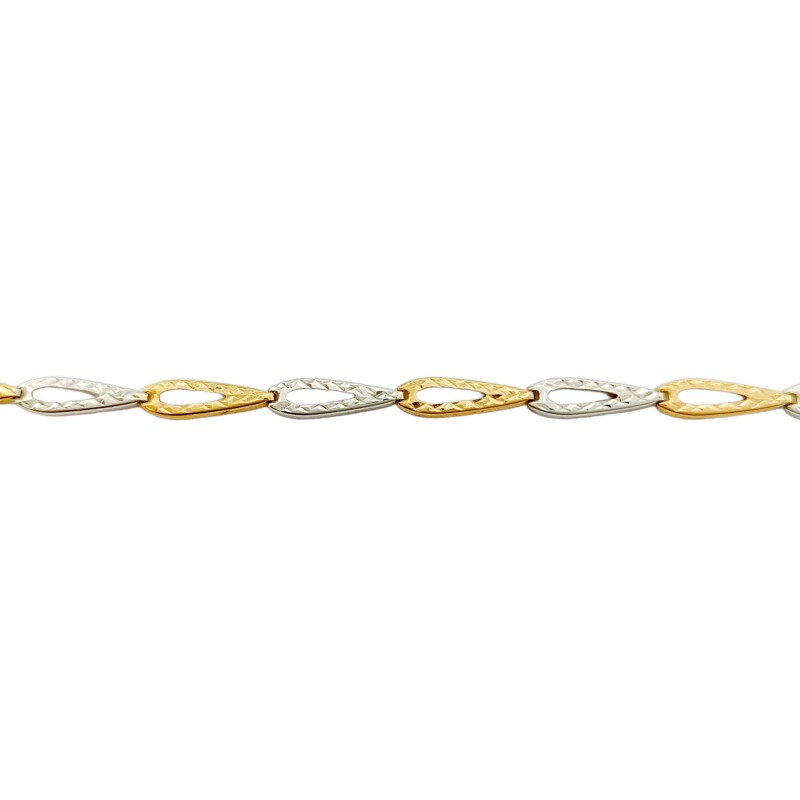 Pulsera Quebradiza Espiga-Oro bajo-Sin Piedra-PU8001 sinpiedra