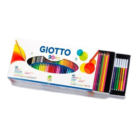 Set GIOTTO 90 pcs. (50 Lapices + 40 Marcadores) Set GIOTTO 90 pcs. (50 Lapices + 40 Marcadores)