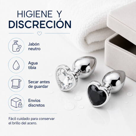 Plug Anal De Acero Con Rubí En Forma De Corazón Large Plug Anal De Acero Con Rubí En Forma De Corazón Large