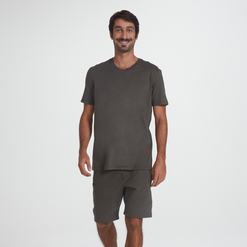 CAMISETA MM MASC CINZA ESCURO