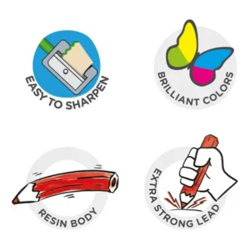 Lápices Carioca Tita Maxi x12 Lápices Carioca Tita Maxi x12