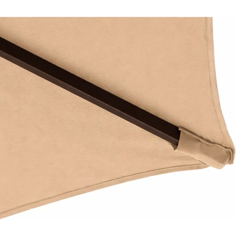 Sombrilla Banana Exterior Para Jardín Con Patas De Hierro Beige