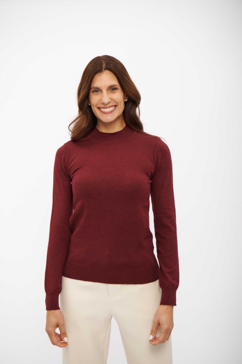 MEDIA POLERA ITALIA - BORDO 