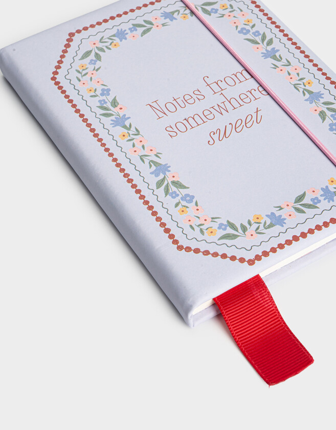 Anotadores Cuadernos y Memos PU Cuaderno A6 De Estampado - Azul Celeste