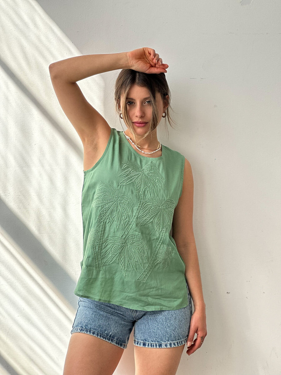 Blusa Palm - verde 