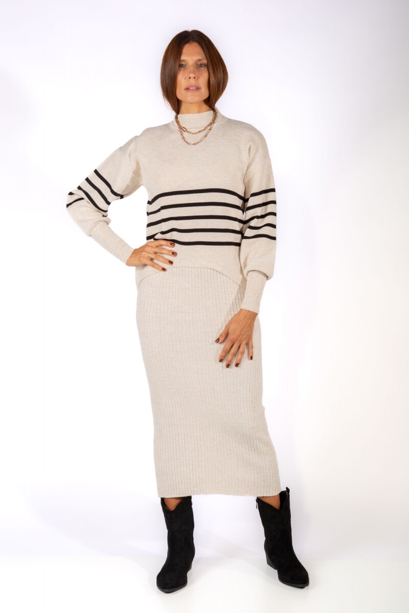 Set Kaia Sweater/Vestido - Beige 