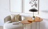 Mesa de arrime - Doble side - Linea Manhattan Marron/Marron