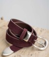Cinto Hebilla Rectangular Bordo