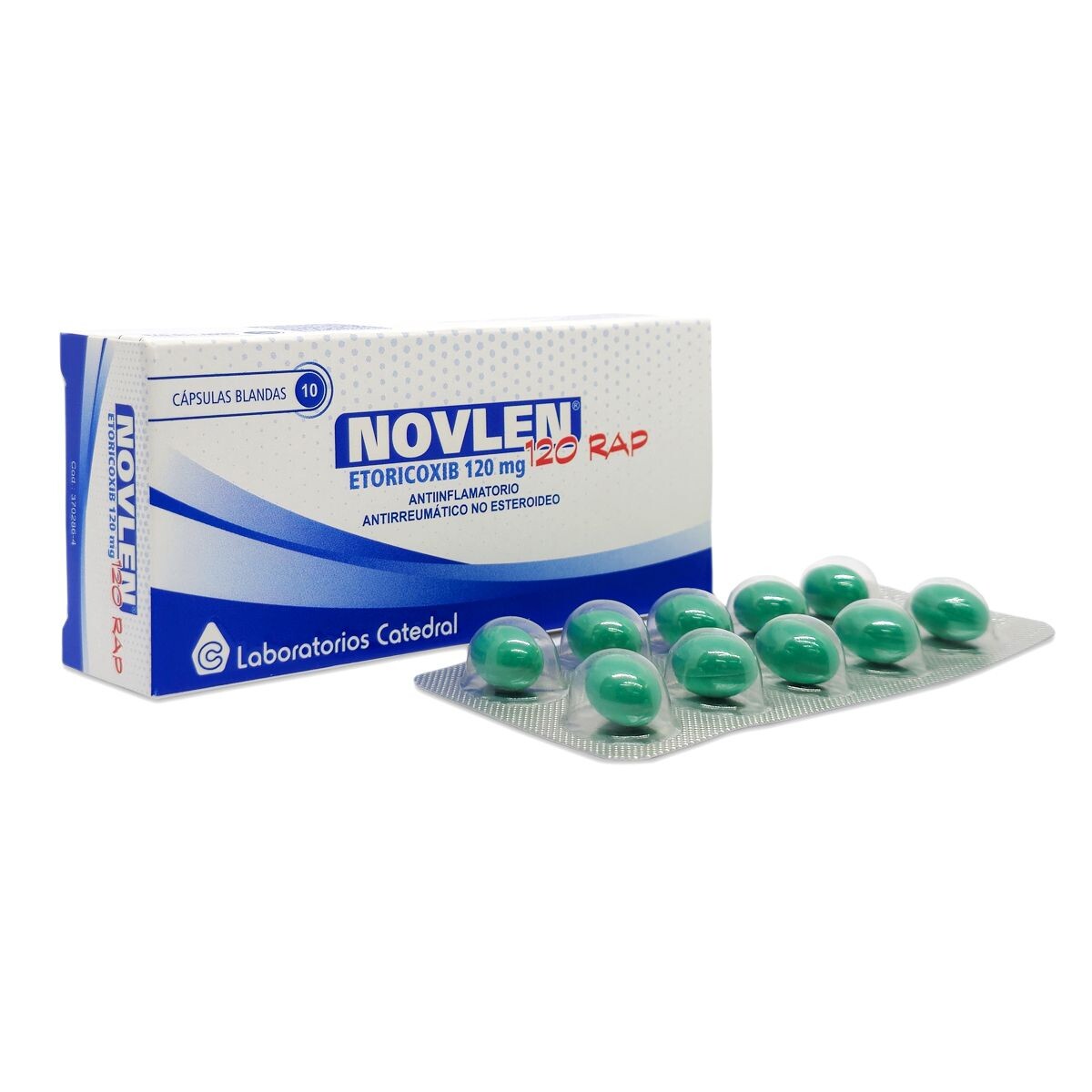 NOVLEN 120 MG.RAP CJ X 10 CAPS. BLANDAS 