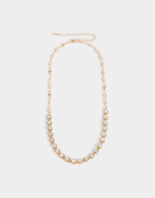Collares Cortos Con strass Collar Corto Con Strass - Dorado