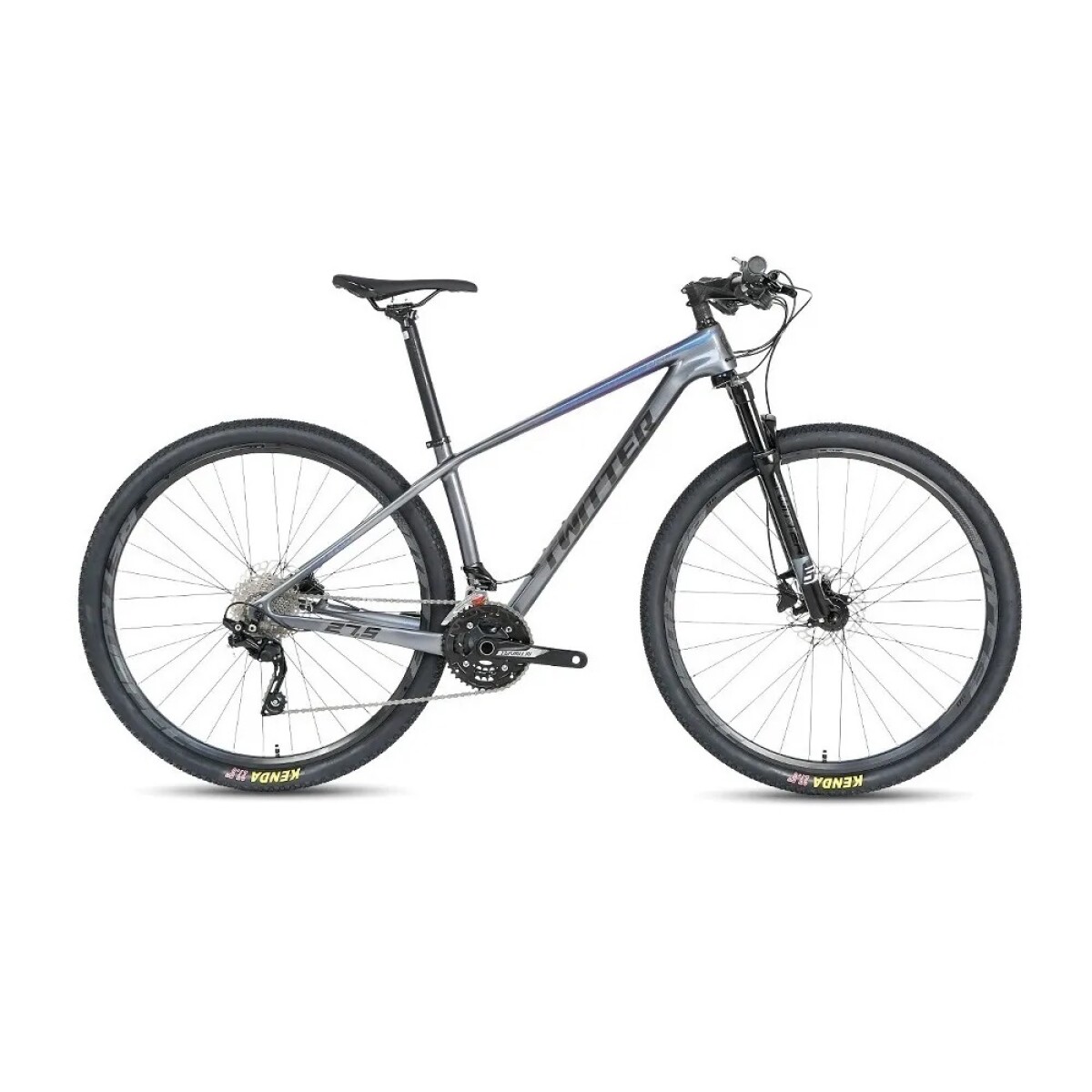 Bicicleta TWITTER Leopard-Rs Rodado 29 12S*2/T17 Carbono - Gris 