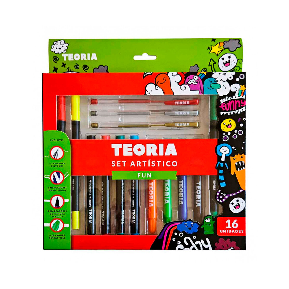 Set artístico Teoria x16 Fun - S/C 