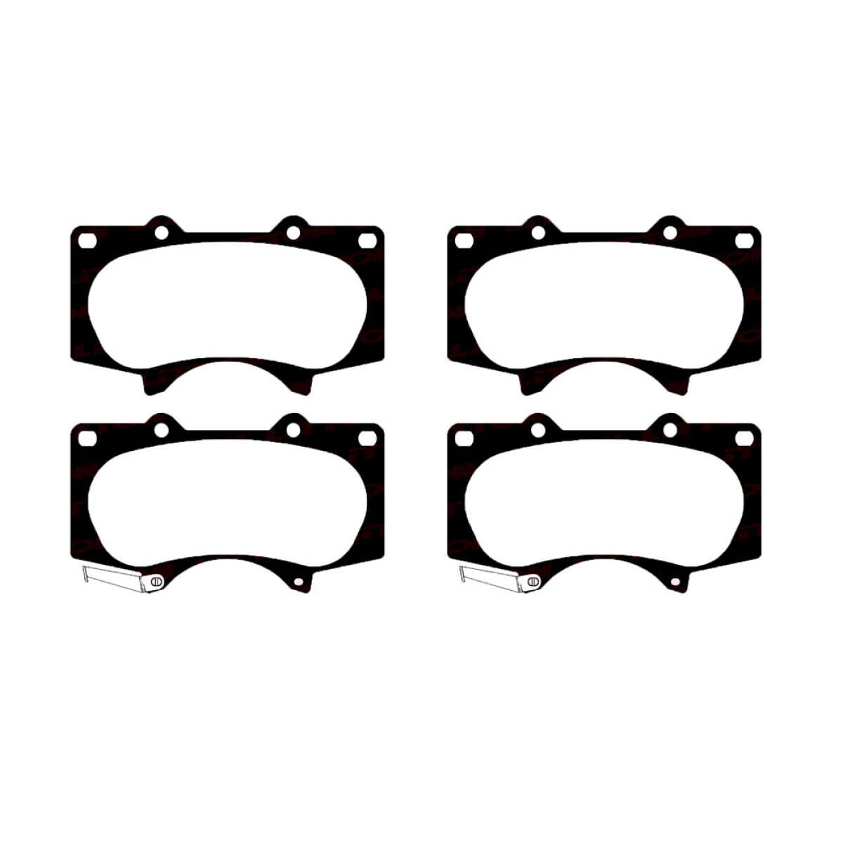 PASTILLAS DE FRENO TOYOTA HILUX 2005- 4X4 JAC T6 DURBLOC 