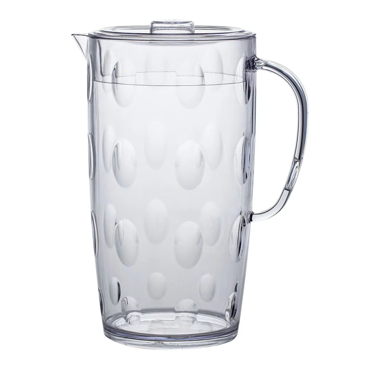 Jarra Acqua 2.5Lt en Acrílico con Tapa Pico Vertedor y Asa - Transparente 