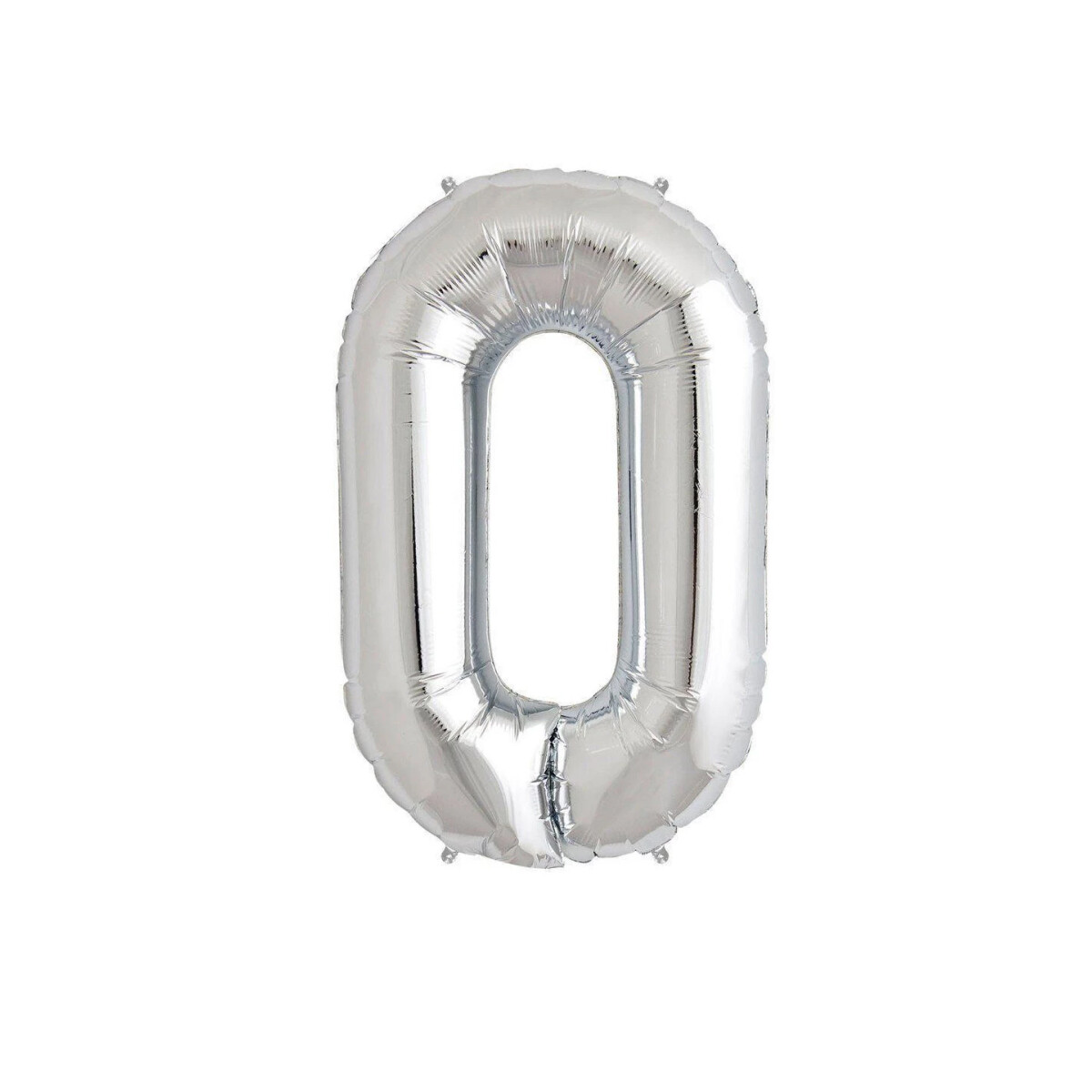 Globo metalizado 40 cm - 0 Plata 