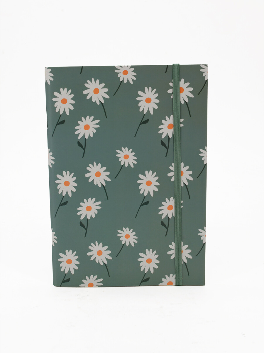 LIBRETAS A5 MARGARITAS - VERDE 