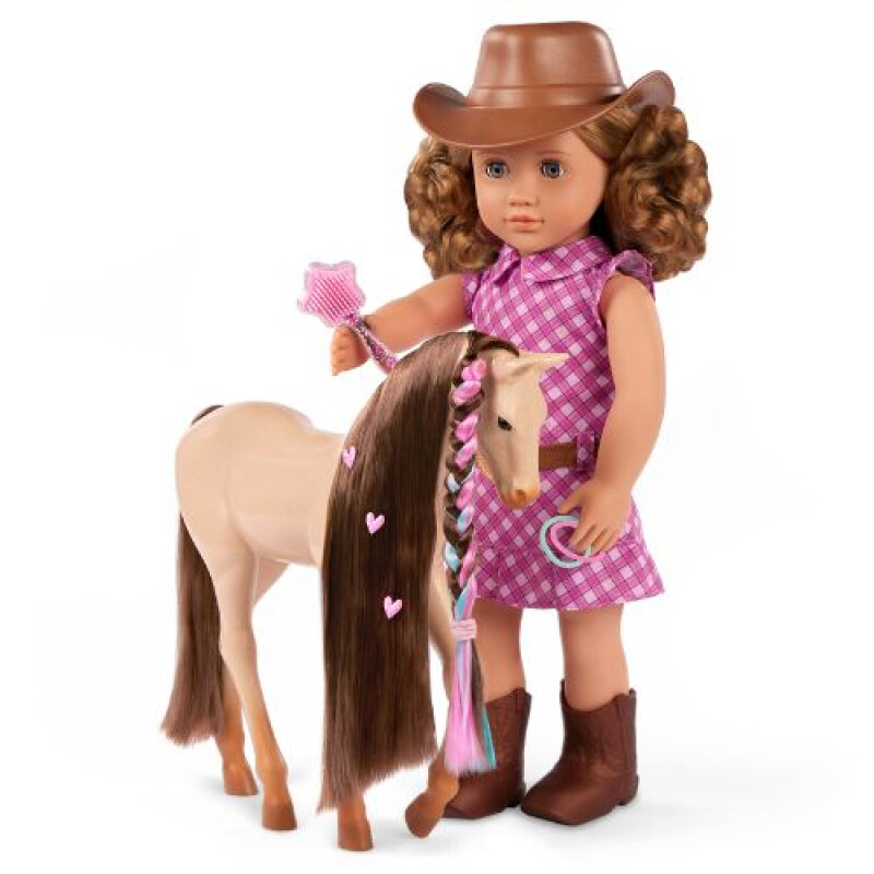 MUÑECA c/POTRO p/PEINAR - CALLIE - OUR GENERATION Muñeca C/potro P/peinar - Callie - Our Generation