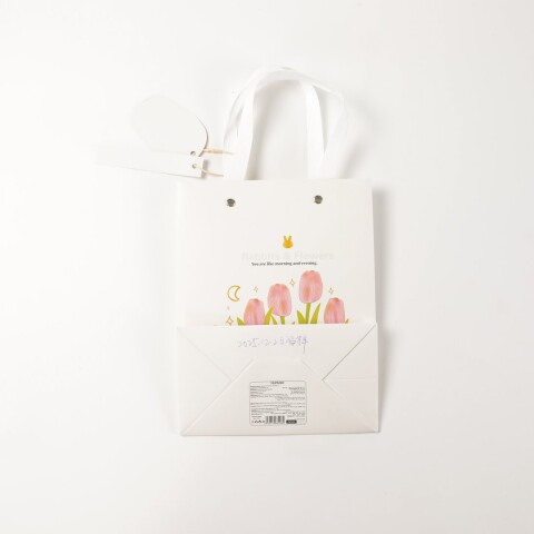 BOLSA DE REGALO CONEJO Y FLORES - S BOLSA DE REGALO CONEJO Y FLORES - S