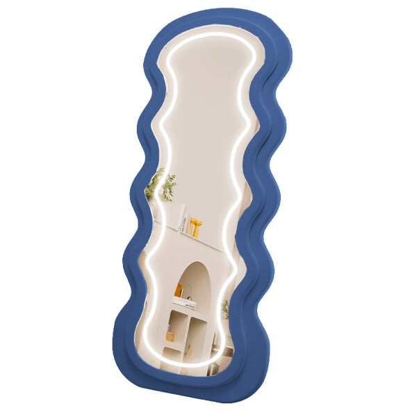 Espejo Ondulado Con Luz Led Led-m-01 AZUL