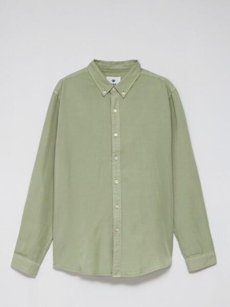Camisa manga larga Verde palido