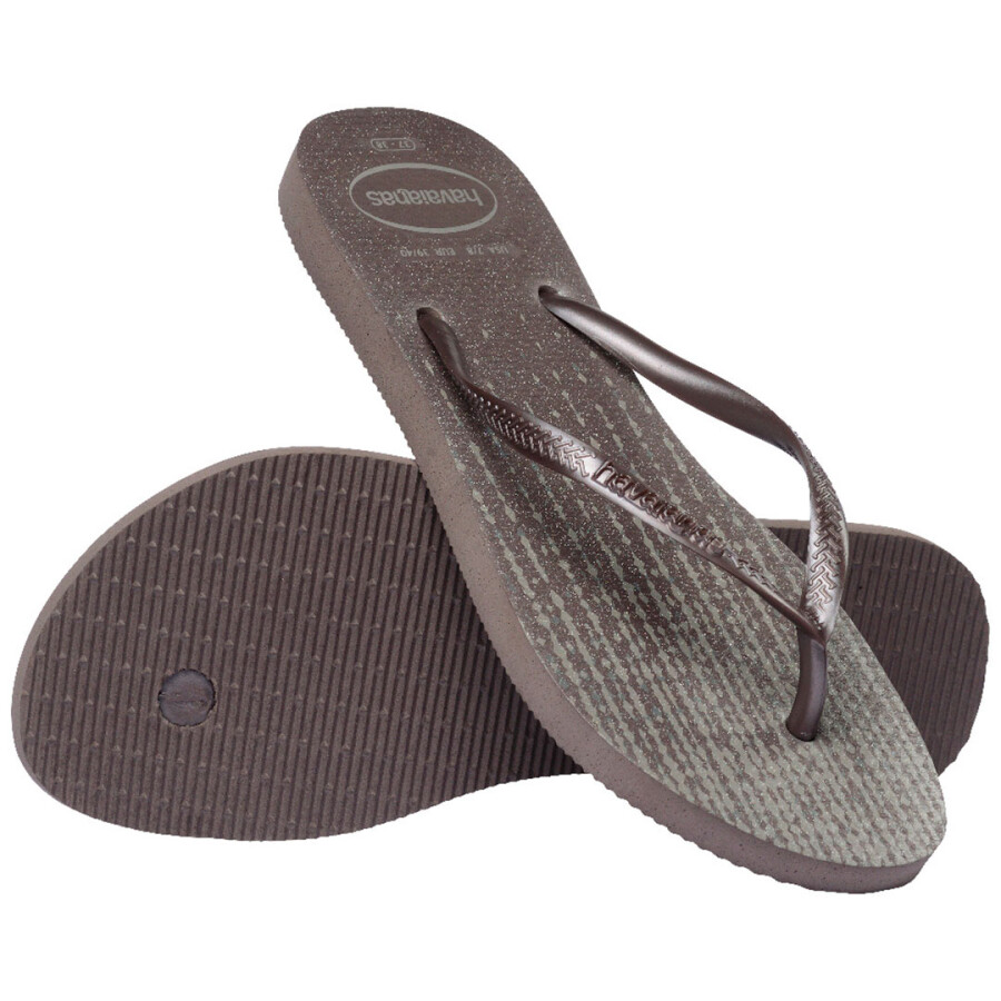 Sandalias de Mujer Havaianas Slim Gloss Gris