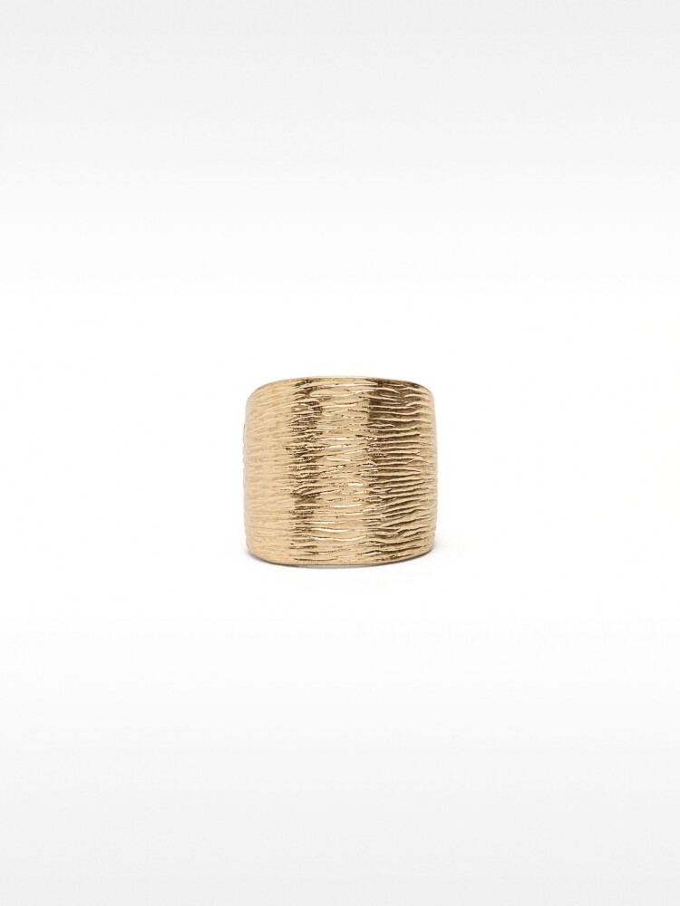 Anillo Ancho Texturizado dorado