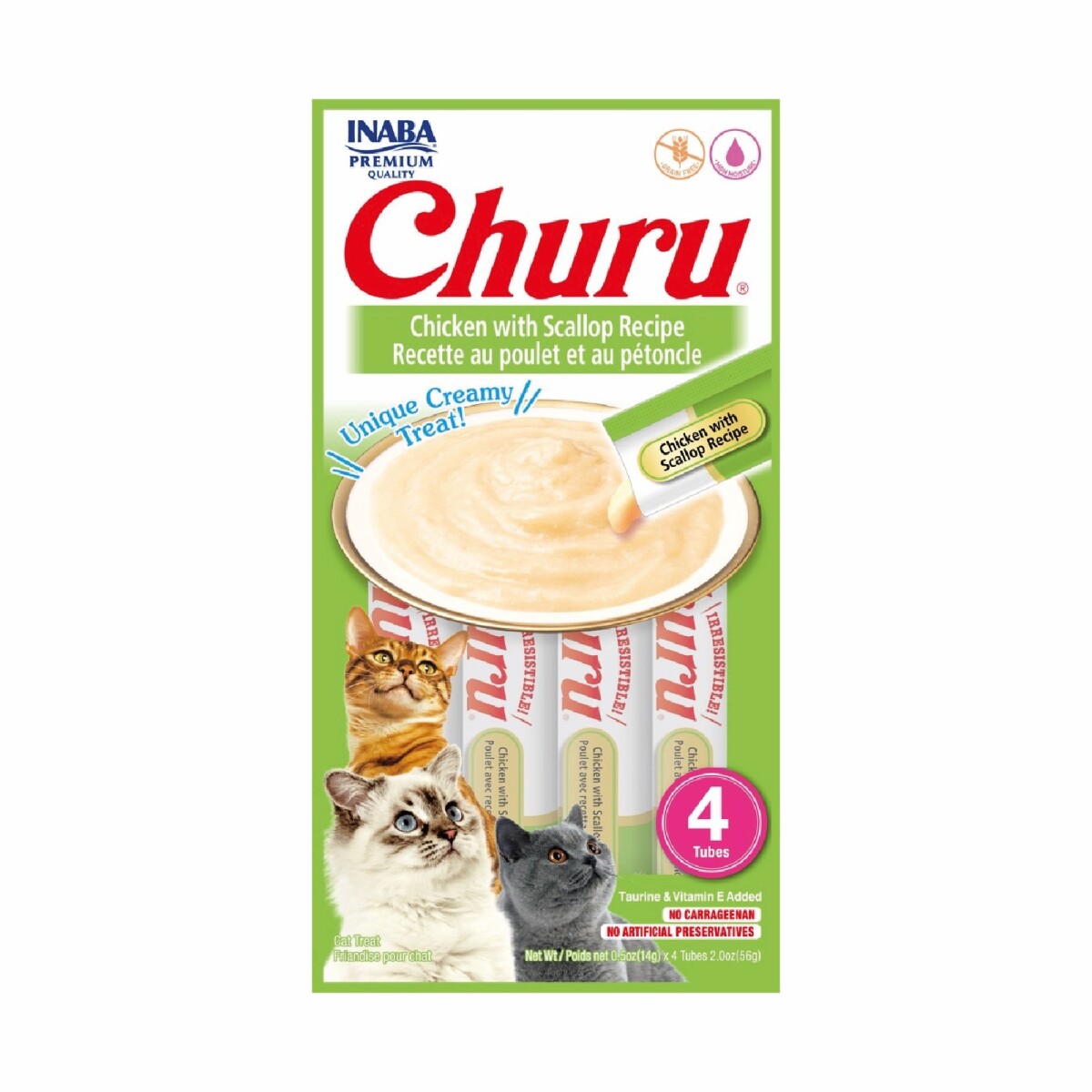 Churu Pollo con Scallop 56 gr (4 unidades x 14 gr) 