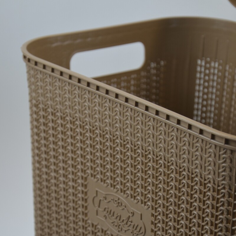 Canasto organizador para ropa 45lts MARRON CLARO