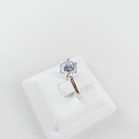 Anillo de plata 925 con circonia. Cintillo. Anillo de plata 925 con circonia. Cintillo.