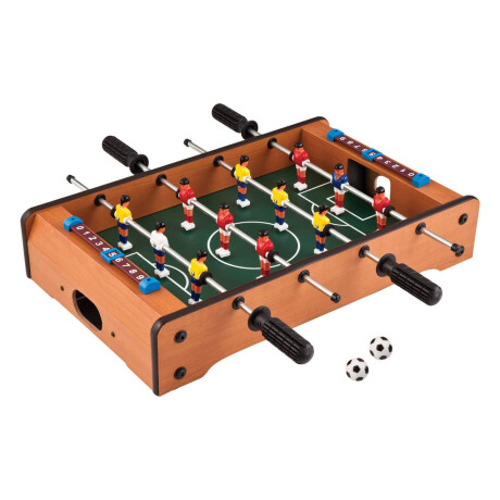 Futbolito Tablero Mesa Mni Metegol Juego Fútbol en Madera Natural