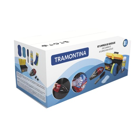 Caja De Herramientas Para Limpieza De Auto Tramontina 8 Piezas 43800/992 Caja De Herramientas Para Limpieza De Auto Tramontina 8 Piezas 43800/992