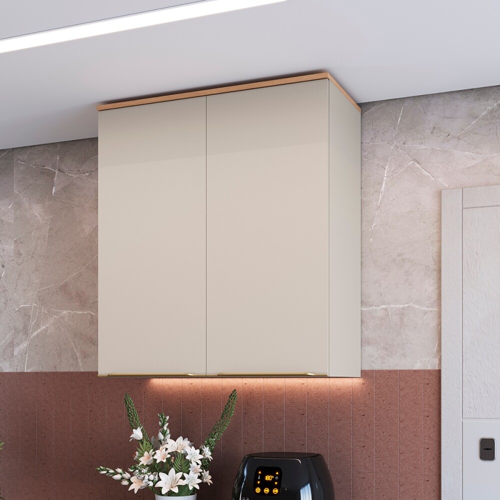 Aéreo Everest con 2 Puertas 0,80 m color: Carvalho/Panna Aéreo Everest Con 2 Puertas 0,80 M Color: Carvalho/panna